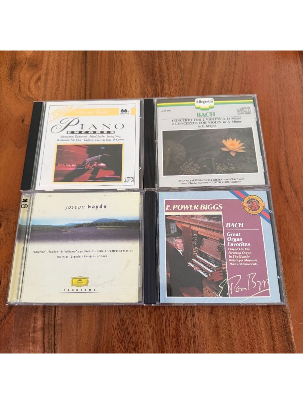 Classical Classical CD Lot 4 Titles Bach Haydn Piano Encores E Power Biggs DG